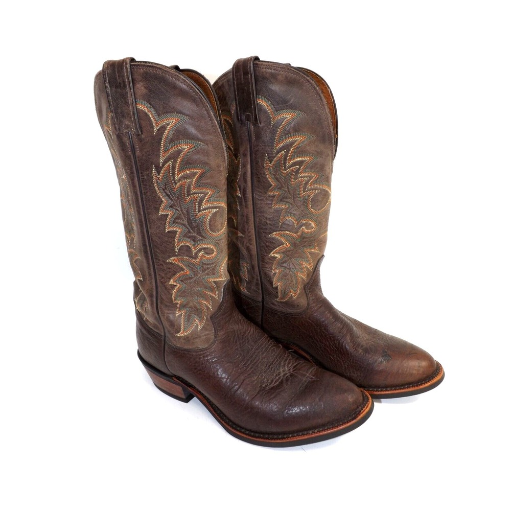 Tony Lama 7951 Krauss Handcrafted in US Leather boots - Men's size 9 D